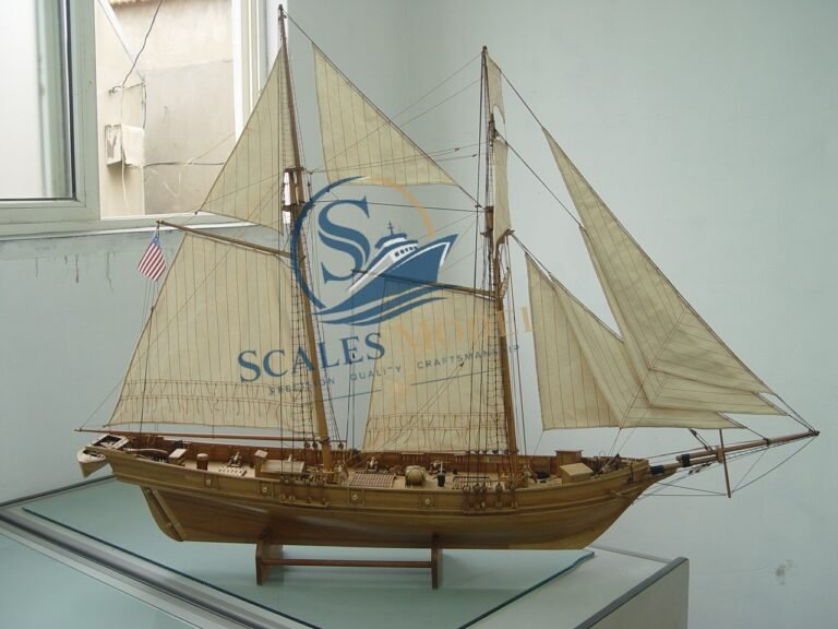 detailed luxury sailing vessel model