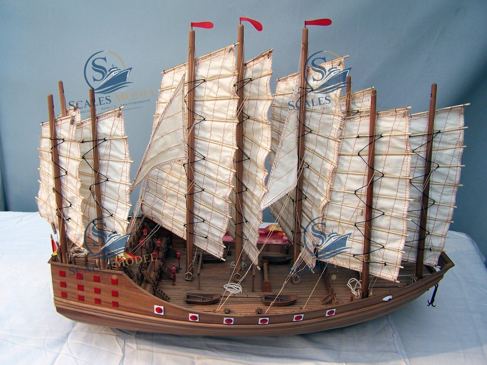 traditional historic sailing ship scale model