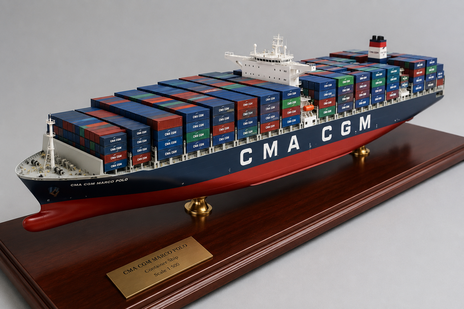 CMA CGM container ship scale model